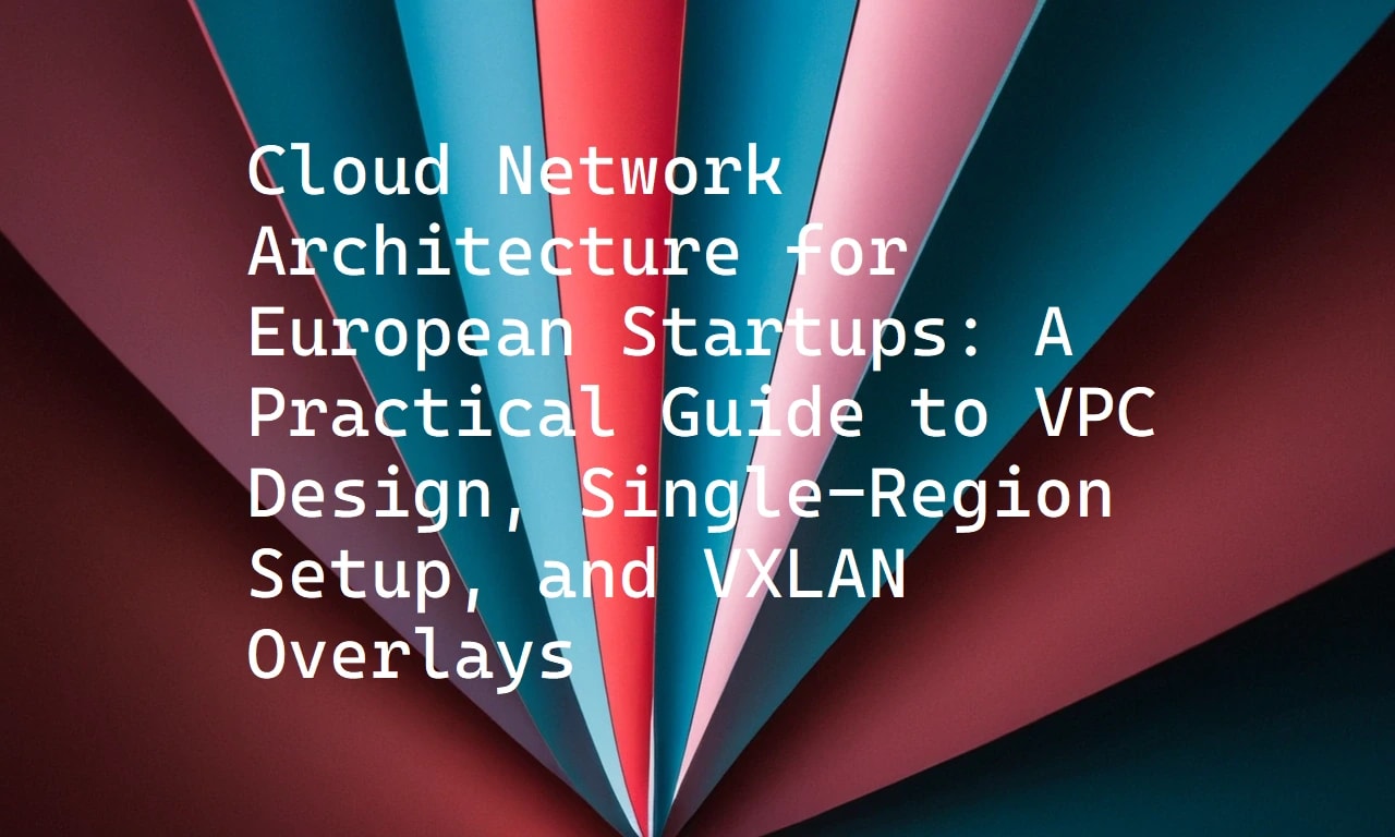Cloud Network Architecture for European Startups: A Practical Guide to VPC Design, Single-Region Setup, and VXLAN Overlays